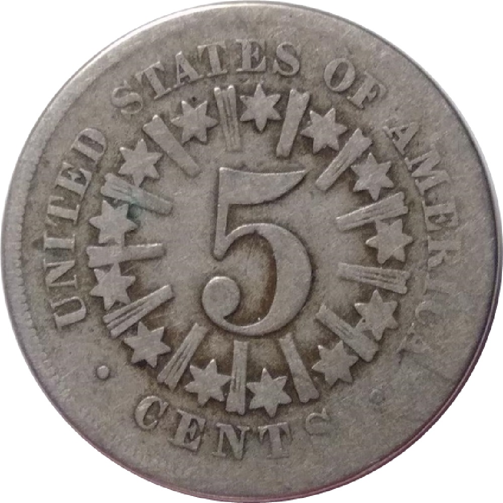 1866-Shield-Nickel-With-Rays